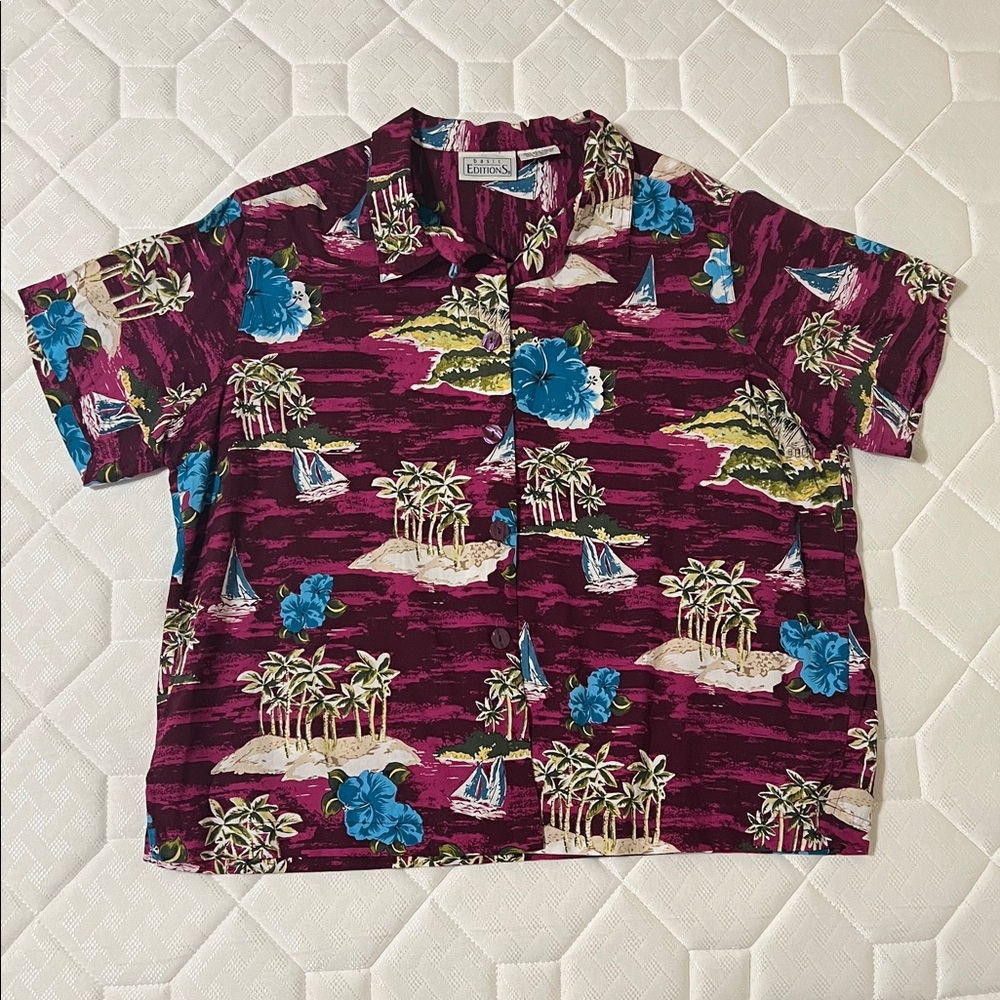 Basic Editions Hawaiian Shirt